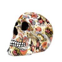 1 Stücke Bunte Harz Menschliches Skelett Sammler Hause Bar Tischdekoration Cluster Blume Horror Dekorative Handwerk Maske
