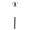 1 STÜCKE Edelstahl Handbesen Rotary Egg Beater Paste Sahnemischer Werkzeuge Rotary Egg Beater Schäumer Drehen Hand Sauce Mixer (10 Zoll)