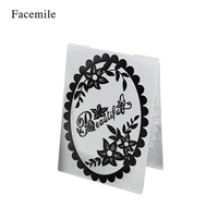 1 STÜCKE Kunststoff Dekorative Rahmen Prägung Ordner Vorlage Strukturierte Impressionen Scrapbooking Karte Handwerk Kuchen Dekoration