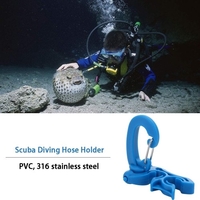 1 stücke Rohr Tauchen Regler Clip Clamp Festhaken Sekundärkopf Niederdruck Schnellverschluss Schlauchhalter Scuba