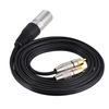 1 XLR Stecker auf 2 Cinch Stecker Stecker Stereo Audio Kabel Stecker Y Splitter Drahtkabel (2 Meter / 6, 6ft) für Mikrofon Mischpult Verstärker