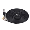 1 XLR Stecker auf 2 Cinch Stecker Stecker Stereo Audio Kabel Stecker Y Splitter Drahtkabel (5 Meter / 16.4ft) für Mikrofon Mischpult Verstärker