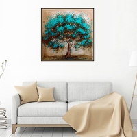 10 * 10 Zoll / 25 * 25 cm DIY 5D Diamant Malerei Kit Farbe Baum Harz Strass Mosaik Stickerei Kreuzstich Handwerk Home Wall Decor