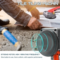 10-150Hz Fliesenfliesen Maschine Wandfliesen Verlegen Vibrationswerkzeug mit 100 * 100mm Saugnapf