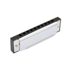 10 Löcher 20 Tone Diatonische Blues Harmonica Tonart C mit Fall für Anfänger Kinder Silber