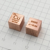 10 mm hochreine einfache Substanz Metalcube Element Collection Display Lab Experiment Material Block 7 Optional