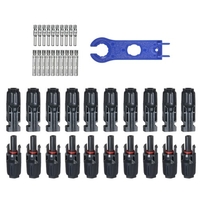 10 Paar MC4 Stecker / Buchse Solar Panel Kabelstecker mit Schraubenschlüssel Montagewerkzeug für PV-System