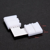 10 Pack Weiß L Form 4 Pins RGB LED Streifen Stecker Schnell Splitter