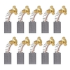 10 PCS Mini Black Carbon Motorbürsten Ersatzteile mit 25 mm Feder und Kupferkern für generische elektrische Bohrmühlenmaschinenmotoren Drehwerkzeug (Paket 1: 203A ,  18 * 17 * 7 mm)