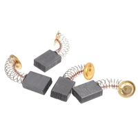10 PCS Mini Black Carbon Motorbürsten Ersatzteile mit 25 mm Feder und Kupferkern für generische elektrische Bohrmühlenmaschinenmotoren Drehwerkzeug (Paket 1: 203A ,  18 * 17 * 7 mm)