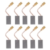 10 PCS Mini Black Carbon Motorbürsten Ersatzteile mit 25 mm Feder und Kupferkern für generische elektrische Bohrmühlenmaschinenmotoren Drehwerkzeug (Paket 1: 203A ,  18 * 17 * 7 mm)