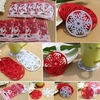 10 PCS Tasse Süß Schneeflocke Isoliermatte Leicht Gewicht Heizkissen Entzückende Weihnachten Produkt