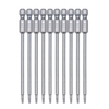 10-Piece Security Torx Bit Set 1/4-inch Drive Tamper Proof Torx Bit Set 3.93-inch Long S2 Steel Magnetic Screw Driver Bit Set for Power Screwdriver Electric Hand Drill