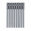 10-Piece Security Torx Bit Set 1/4-inch Drive Tamper Proof Torx Bit Set 3.93-inch Long S2 Steel Magnetic Screw Driver Bit Set for Power Screwdriver Electric Hand Drill