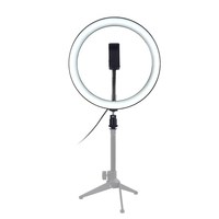 10 "dimmbares LED Selfie rundes Licht mit einstellbarer Lampe für die Helligkeit des Telefonclips