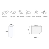 10 Rollen Serviettengewebe Weiches Toilettenpapier 3-lagig für Badezimmer zu Hause im Freien Zellstoffpapier