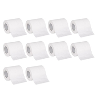 10 Rollen Soft Toilet 3-lagige Verdickung Starke Wasseraufnahme Tissuesv