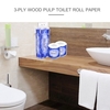 10 Rollen Weiches Toilettenpapier Papiergewebe 3-lagiges Haushaltspapier Papier Home Küchen-Toilettenpapier Weich Starke und stark saugfähige Handtücher für den täglichen Gebrauch