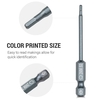 10 Stück 1/4 Zoll Sechskantschaft Magnetschraubendreher-Bits Set 65 mm S2 Sechskant-Schraubendreher-Bits aus legiertem Stahl Professionelles abgeschrägtes Sicherheitsbit Manipulationssicheres Schraubwerkzeug Handwerkzeug H6.3x65mmx2.0