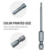 10 Stück 1/4 Zoll Sechskantschaft Magnetschraubendreher-Bits Set 65 mm S2 Sechskant-Schraubendreher-Bits aus legiertem Stahl Professionelles abgeschrägtes Sicherheitsbit Manipulationssicheres Schraubwerkzeug Handwerkzeug H6.3x65mmx2.0
