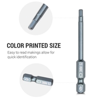 10 Stück 1/4 Zoll Sechskantschaft Magnetschraubendreher-Bits Set 65 mm S2 Sechskant-Schraubendreher-Bits aus legiertem Stahl Professionelles abgeschrägtes Sicherheitsbit Manipulationssicheres Schraubwerkzeug Handwerkzeug H6.3x65mmx3.0