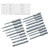 10 Stück 1/4 Zoll Sechskantschaft Magnetschraubendreher-Bits Set 65 mm S2 Sechskant-Schraubendreher-Bits aus legiertem Stahl Professionelles abgeschrägtes Sicherheitsbit Manipulationssicheres Schraubwerkzeug Handwerkzeug H6.3x65mmxY4