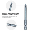10 Stück 1/4 Zoll Sechskantschaft Magnetschraubendreher-Bits Set 65 mm S2 Sechskant-Schraubendreher-Bits aus legiertem Stahl Professionelles abgeschrägtes Sicherheitsbit Manipulationssicheres Schraubwerkzeug Handwerkzeug H6.3x65mmxY5