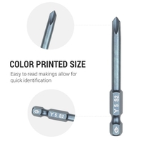 10 Stück 1/4 Zoll Sechskantschaft Magnetschraubendreher-Bits Set 65 mm S2 Sechskant-Schraubendreher-Bits aus legiertem Stahl Professionelles abgeschrägtes Sicherheitsbit Manipulationssicheres Schraubwerkzeug Handwerkzeug H6.3x65mmxY5