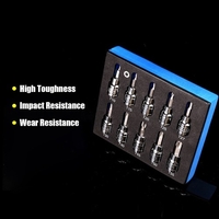 10 Stück 3/8-Zoll-Torx-Bit-Steckschlüsselsatz T10-15-20-25-27-30-40-45-50-55 CRV-Bits