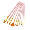 10 Stück Aquarell Pinsel Set Nylon Haar Künstler Pinsel mit Fächerspitze für Acrylöl Gouache Nagel Körper Gesicht Felszeichnung Kunst Bastelbedarf Malerei
