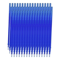 10 Stück blaue Tinte löschbare Gel-Tintenstift-Nachfüllungen Feinspitze 0, 5 mm Ersatz-Gel-Stift-Nachfüllungen für löschbare Stifte Büroschule Schreibwaren