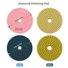 10 Stück Diamant-Polierpads 4 Zoll + 2 Stück Backing Holder Pads + 2 Stück Bohreradapter für Granit Beton Marmorboden
