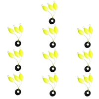 10 Stück Fishing Float Oval Space Bean Angelschnur Stopper Bojen Angelgerät Zubehör