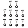 10 Stück Fishing Stopper Black Rubber Stopper Fishing Space Beans Karpfen Fishing Float