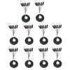 10 Stück Fishing Stopper Black Rubber Stopper Fishing Space Beans Karpfen Fishing Float