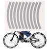 10 Stück Klebeband Reflective Tape Radfahren Sicherheit Warnung Aufkleber Fahrrad Reflektor Klebeband Streifen für Auto Fahrrad Motorrad Roller Rad Felge Dekoration
