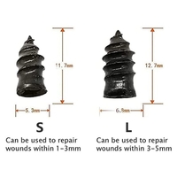 10 Stück Reifenreparatur Nagel Quick Fix Self-Service Reifenreparatur Nagelwerkzeug Effizient Kein Schaden Schnelle Reifenreparatur Nägel Größe S
