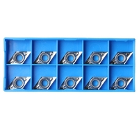 10 Stück Silberklingen DCGT11T304-AK H01 / DCGT32.51-AK H01 Hartmetalleinsätze für Aluminiumlegierungen