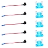 10 Stücke 12 V Auto Add-a-circuit Low Profile Mini Sicherung Tap Adapter Mini Blade Sicherungshalter mit 5 Stücke 15A Sicherungen