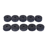 10 stücke Becken Filze Crash Becken Clutch Filz Drum Set Beckenständer Filzscheibe Medium Size Grau