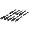 10 stücke Dreh Dateien Raspel Set 6mm Schaft Kohlenstoffstahl Hartmetall Fräser Rotary Datei Grat Werkzeug Holzbearbeitung Carving Bits Schleifen Zubehör