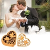 10 Stücke Holz Herz Hohl Vögel Hängen Ornamente für Hochzeit DIY Anhänger Dekoration