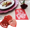 10 Stücke Holz Herz Hohle Ich Liebe Dich mit String Hochzeit Hängende Ornamente DIY Handwerk Dekoration