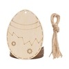 10 STÜCKE Kinder DIY Ostern Haning Anhänger Holz Bemaltes Hängeschild Ostern Tür Wandbehang Dekoration Kaninchenei Ausschnitte Holz Hängeetiketten für Zuhause Ostern Party Handwerk Geschenk