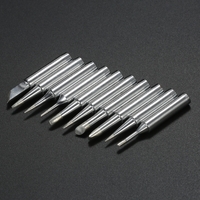 10 STÜCKE Lötkolben Tipps Ersatz Lötspitze bleifreien Schraubendreher Eisen Spitze 900M-T für Hakko 936 907 Löten Rework Station Tool Kit