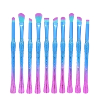 10 Stücke Make-Up Pinsel Set Nylon Haar Kosmetik Pinsel Powder Foundation Lidschatten Lippenpinsel Makeup Tools