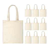 10 STÜCKE Segeltuchtasche Handtasche Große Kapazität Einfarbig Faltbare Wiederverwendbare Leichte Einkaufstasche Stofftasche Tragetasche