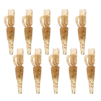 10 STÜCKE Sicherheitsleinen Clips Set mit Pins Schwanz Gummischlauch Schnellwechsel Clips Swivel Snap Stecker Karpfenangeln Ausrüstung Angelgerät Zubehör