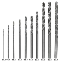 10 STÜCKE Spiralbohrer Set 0, 8 mm-3, 0 mm HSS Bohrer für Kunststoff Holz Bohren DIY Holzbearbeitung Skulptur Handwerk Schnitzen