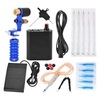 10 Stücke Tattoo Maschine Kit Komplette Tattoo Maschine Nadeln Netzteil Fußpedal Tattoo Fußschalter